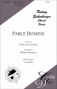 Parce Domine SATB choral sheet music cover Thumbnail